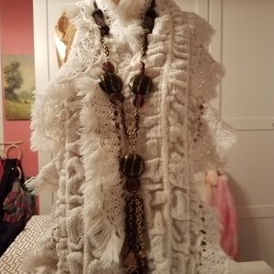 Max&Co Chunky Purple & Gold Bead Necklace